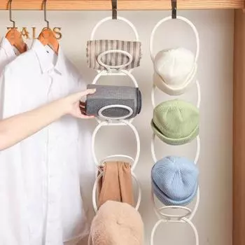 6 шт. вешалка для шарфов, сильная несущая вертикальная стойка для хранения, экономия места, износостойкая бейсбольная кепка, витрина, стеллаж для хранения, аксессуары для спальни чёрный