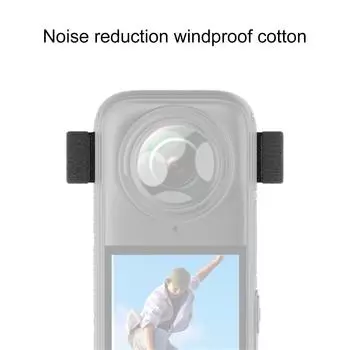 6 шт. ветрозащитный губчатый чехол для микрофона с шумоподавлением для камер Insta360 X4/X3 эффективно снижает шум