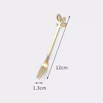 6 шт. вилок из нержавеющей стали для фруктов, золотая, серебряная, вилка для торта, закуски, салат, кофе, зеркальные столовые приборы, набор кухонных принадлежностей
