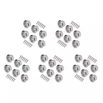 6 шт., винтажные тюнеры для гитарных струн, металлический корпус для LP EPI (Серебряный)