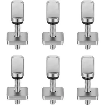 6 шт. винтов для плавников для досок для серфинга, без инструментов, винт для плавников из нержавеющей стали для SUP-серфинга, лонгборда, доски с веслом и адаптеров для центрального плавника SUP, аксессуары для серфинга