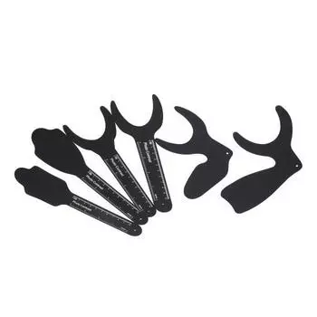 6 шт., внутриротовой фотографический черный фон, металлический стоматологический фон для фотографий, аксессуары-контраст