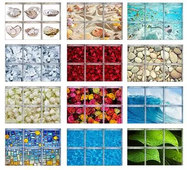 6 шт. водостойкая 3D наклейка для ванны, нескользящая детская душевая кабина, коврик для ванной, самоклеящаяся ванна, наклейка для ванной, ПВХ, фреска, домашний декор 001