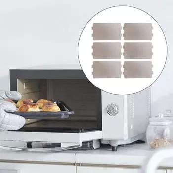 6 шт., волновод для микроволновой печи, волноводная крышка, слюдяные чипсы, обрезаемый волновод 11,5x6,5 см