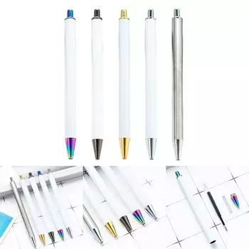 6 шт. выдвижная шариковая ручка для студента 1,0 мм наконечник шариковая ручка для письма гладко офисная ручка для подписи для офиса школы 1
