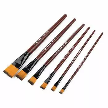 6 шт., высокое качество, нейлоновые волосы художника, деревянная ручка, набор акварельных акриловых кистей для масляных красок для рисования, художественные принадлежности