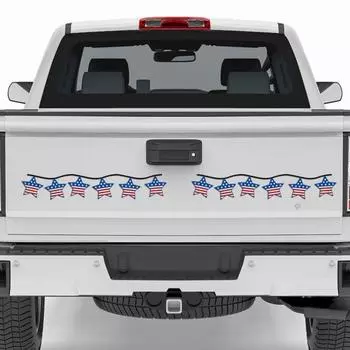 6 шт. забавная наклейка на автомобиль, светоотражающая самопоглощающаяся звезда в форме флага США, автомобиль со звездой