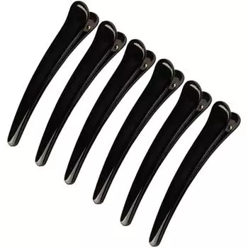 6 шт. заколки для волос из кожи аллигатора, заколки для волос в виде утконоса, салонные заколки, пластиковые парикмахерские заколки для женщин/девочек, профессиональный макияж и прическа 13x11x2cm