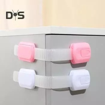 6 шт., замок для ящика с защитой от детей, самоклеящийся, для защиты холодильника, духовки, посудомоечной машины, шкафа, шкафа, замок для детской безопасности, защелка для двери морозильника 6pcs чёрный