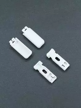 6 шт. Запасные части для плиссированных штор. Держатели зажимов. Натяжные башмаки для натяжных плиссированных штор. Для клеевых держателей. белый