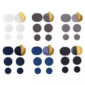 6 шт. заплаток для обуви, ремонт каблуков обуви, самоклеящаяся заплатка из искусственной кожи для дырок, кроссовки синий