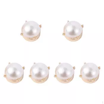 6 шт. Запонки для пуговиц для женщин и мужчин, съемные модные круглые запонки, рубашка золотой