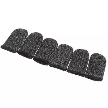 6 шт., защищенные от пота перчатки для мобильных игр, сенсорный экран, большие пальцы, рукава для пальцев