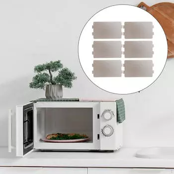 6 шт., защитная крышка для микроволновой печи, универсальные слюдяные чипсы для домашнего ресторана