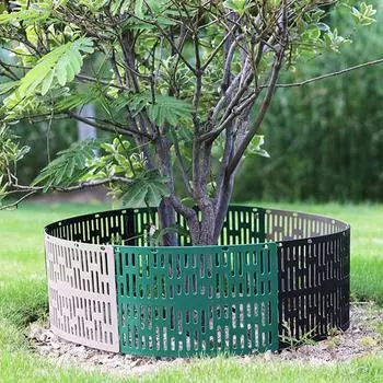 6 шт. Защитные сетки для стволов деревьев, регулируемые сетки для обертывания деревьев, чехлы для стволов деревьев для саженцев, садовый забор, барьер для животных 33x20x10cm