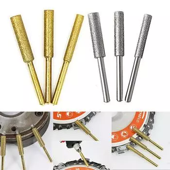 6 шт. заточка цепной пилы электромеханическая алмазная заточка цепной пилы фрезы для заточки цепной пилы 3*5.5mm-6pcs серебряный