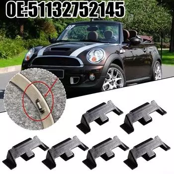 6 шт. зажимов для фар Mini для Cooper R55 R56 R57 R58 R59 R60 F56