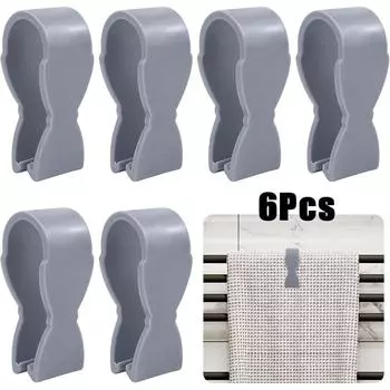 6 шт. зажимов для кухонных полотенец U-образный зажим для полотенец с сильной силой зажима зажимы для одеяла держатель 6Pcs