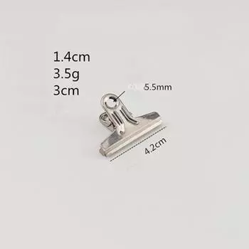 6 шт. зажимов из нержавеющей стали для запечатывания пищевых пакетов, многоразовые прочные зажимы из нержавеющей стали, многоцелевые герметичные зажимы для офиса, школы, дома, кухни S-6Pcs