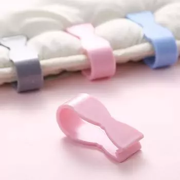 6 шт. зажимы для одеяла, пластиковый зажим для одеяла, многоразовый чехол, простыня, фиксация сна, устройство против сползания для тонкого одеяла синий