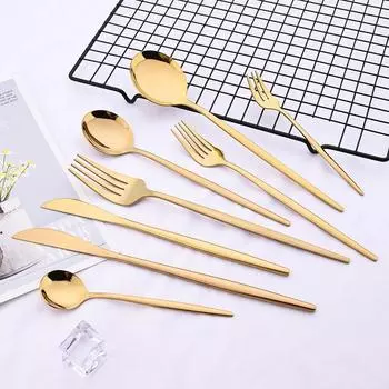 6 шт. зеркальных десертных вилок, столовые приборы, вилки из нержавеющей стали, кухонное столовое серебро, западная столовая посуда, набор вилок для ресторана серебряный