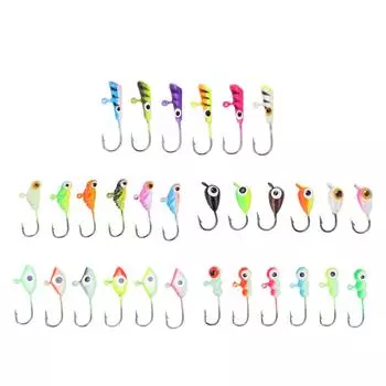 6 шт. Зимняя рыбалка джиги рыболовные приманки джиг приманки углеродистая сталь для зимнего отдыха на открытом воздухе 3