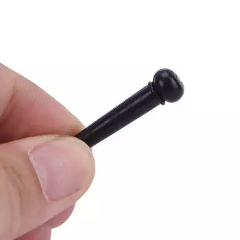 6 штифтов бриджа + седло + косточка седла бриджа для акустической гитары черного/белого цвета белый