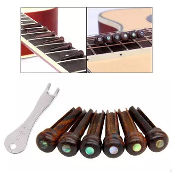 6 штифтов для мостов, гитарные гвозди с фиксированной струной, аксессуары для музыкальных инструментов, замена аксессуаров