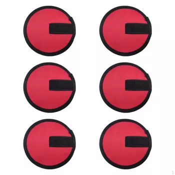 6 штук чехлов для рыболовных приманок, перчатки, держатель крючка, легкие обертывания, красный