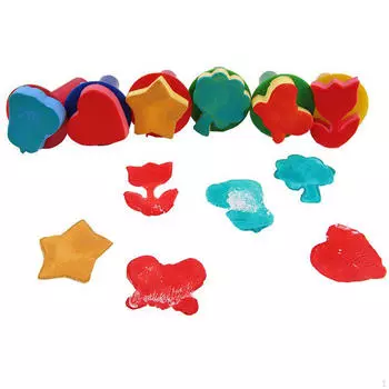 6 штук губок для рисования для детей, художественные инструменты для рисования, наборы для рисования, кисти для рисования, забавные наборы