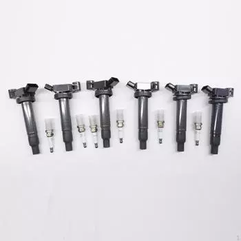 6 штук катушек зажигания и свечей зажигания C528 для Toyota Avalon 2000-2004