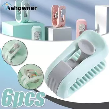 6 штук нескользящего одеяла, зажим для простыни, прищепка, безыгольный держатель для одеяла, пластиковая застежка для одеяла, держатель для куртки, защита для сна As The Picture Shows2