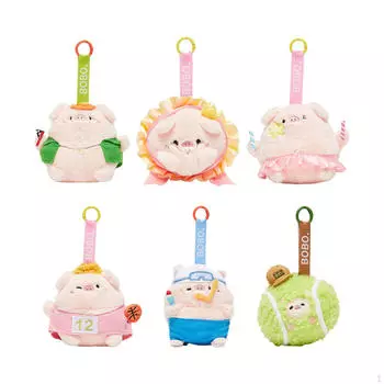 6 штук плюшевая игрушка свинья орнамент мультяшная фигурка для детей подростков детей