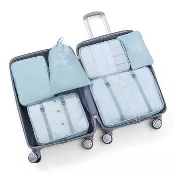 6 штук упаковочные мешочки багаж одежда чемодан с молнией сумка для хранения хорошая строчка многоразмерные принадлежности для путешествий на открытом воздухе