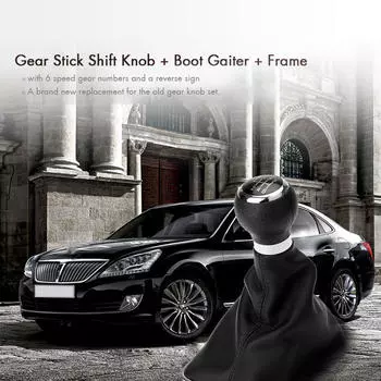 6-скоростная ручка переключения передач, рамка багажника для VW Passat B6, черный чёрный