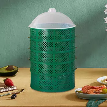 6-слойная крышка для еды, поднос для хранения овощей и фруктов, универсальная штабелируемая защитная сетка для вечеринки