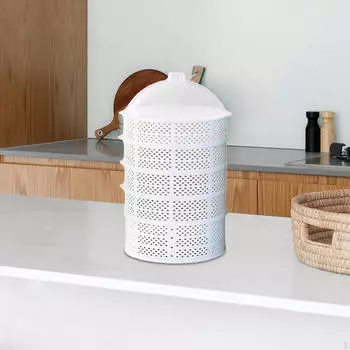 6-слойная крышка для еды, поднос для хранения овощей и фруктов, универсальная штабелируемая защитная сетка для вечеринки зелёный