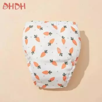 6-слойные многоразовые водонепроницаемые хлопковые детские тренировочные брюки, шорты для младенцев, нижнее белье, детские подгузники, трусики, пеленки 90Yards