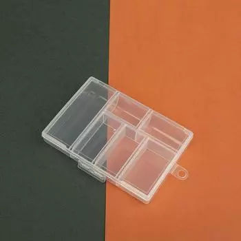 6 слотов, ящик для инструментов для ювелирных изделий, органайзер для хранения бусин, шкатулка для ювелирных изделий, пластиковая упаковка, подарочная коробка для сережек и колец для ювелирных изделий