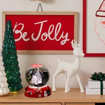 6 см 3D хрустальный шар с рождественской деревянной основой Рождественский хрустальный ночник хрустальный шар 3D рождественская лампа в виде оленя для домашнего декора комнаты