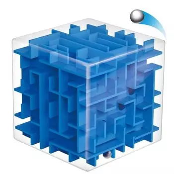 6 см 3D лабиринт-куб игрушечная игра для детей металлический шар развивающая головоломка для обучения мозга для детей и взрослых красный