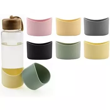 6 см/7 см изогнутый силиконовый противоскользящий чехол для бутылки, изоляционный рукав для чашки, дно бутылки с водой, изоляционный защитный рукав