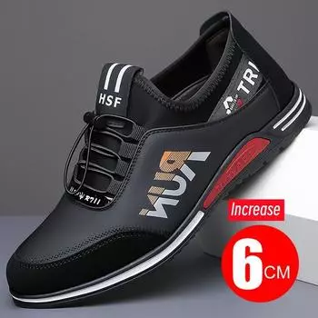 6 см мужские высокие туфли дышащие повседневные туфли мужские кроссовки мужские Herren Schuhe Sapato повседневные мужские кроссовки для мужчин 38