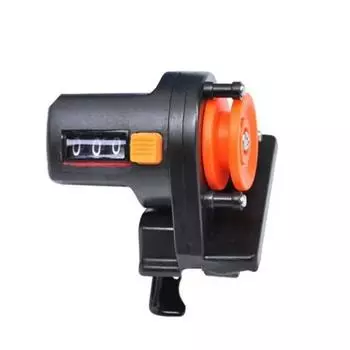 6 см Счетчик лески 0-999 м Рыболовные снасти Измеритель длины Счетчик Рыболовный инструмент чёрный