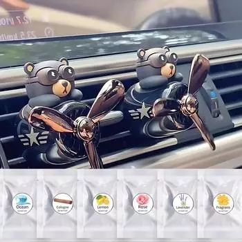 6 сменных картриджей для автомобильного освежителя воздуха - вращающийся автомобильный освежитель воздуха Pilot Bear Fits 6pk refills