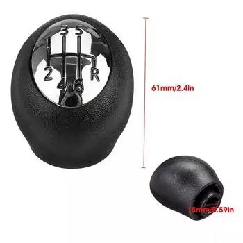 6 Speed Gear Shift Knob PU Leather Shift Knob For For Megane For Laguna For Opel car interior part CHINA