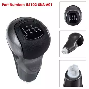 6 Speed Manual Gear Stick Shift Knob Shifter For Honda Civic DX EX LX