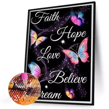 6 Stck 5D DIY Vollrundbohrer Diamantmalerei Tier Schmetterling Dekor Kunst 30x4