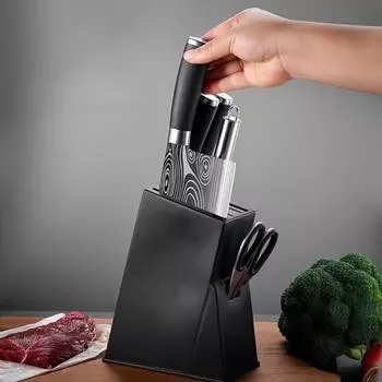 6 стилей держатель для ножей вставные ножи подставка для хранения фруктовый нож топор нож для резки костей ножницы органайзер кухонные принадлежности