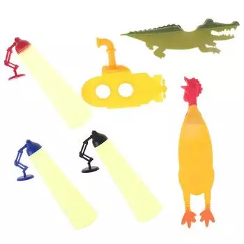 6 стилей кавайных закладок для книг, рекламных подарков, канцелярских товаров, пленочных закладок